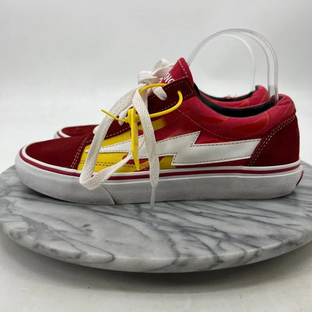 Revenge X Storm Ian Connor Sneakers Mens 7.5 Red Flame Low Top Comfort *READ